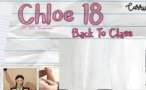 Chloe18 Back to class Walkthrough